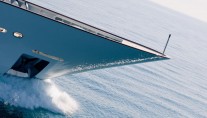 Superyacht PRIDE -  Running Shot of Bow
